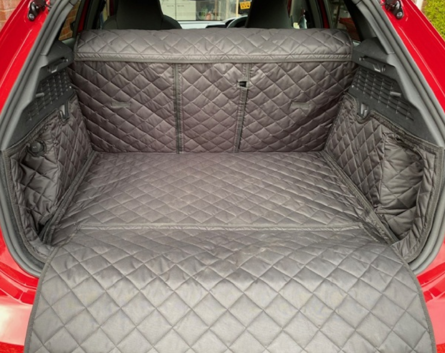 thumbnail image 2 of Deluxe Mesh Dog Guard + Quilted Boot Liner – For Audi Q3 2011+ 2 of 3